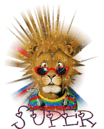 lion heureux